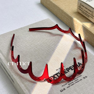 Lightweight High Elastic Non-Pressing Wave Hairband with Teeth for Washing Face And Hair Grooming Vintage Style Unbranded