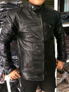 Jaket Kulit Domba Motif Sambungan Anti Api Anti Air Model Terbaru New Elegant