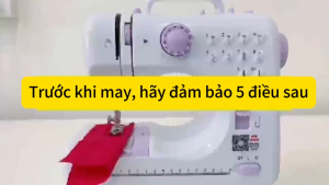 Máy May Mini Gia Đình Bản Nâng Cấp - 12 Đường May Có Vắt Sổ May Được Vải Dày 6-8 Lớp Đa Năng Tiện Lợi