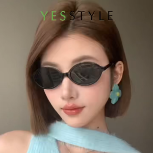 Yesstyle Kacamata Bulat Kecil Gaya Retro Trendy Kacamata Anti Radiasi
