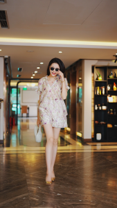 Áo Sơ Mi Nữ và quần Short MY WAY Cách Điệu Nhún Bèo Tiểu Thư 1MA01618 - 1MSB02348