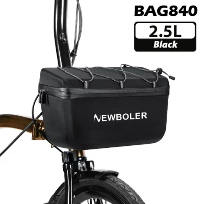 NEWBOLER | NEWBOLER 2.5L Folding Bike Handlebar Bag Multi-functional Brompton Bag Bike Front Bag Bike Basket Bag For Brompton Folding Bike