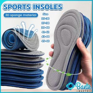 Baete Sports Insoles: Soft Bottom Sports Insole & Sponge Pad For Men & Women Size 35-46