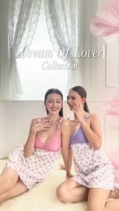 CHERILON เชอรีล่อน ชุดนอน น่ารัก เสื้อสายเดี่ยว เสื้อคลุม เดรสสั้น เดรสยาว CIN-NIDL01 CIN-RLDL01 CIN-RSDL01 CIN-VSDL01