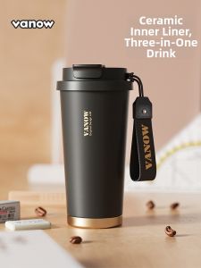 Vanow | New Large Capacity Ceramic Lined Thermos Cup