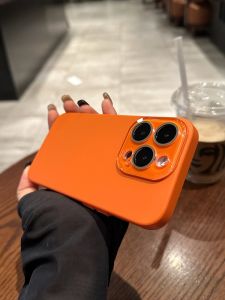 AO.HU | Ốp Lưng Chống Rơi Full-Coverage Màu Cam Sao Cho iPhone