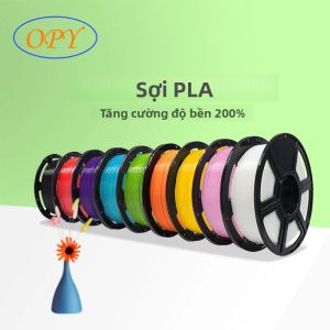Sợi Nhựa PLA 1kg 1.75mm Dùng Cho Máy In 3D - Nhựa Dính Chắc Chắn Có Màu Nâu Cam Đỏ Xanh Lá Cây Xanh Dương Trắng Đen - Cuộn 335m
