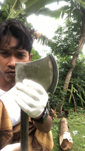 TEBAL Kapak Pisau Daging & Tulang Baja Per Asli/ Kampak Siap Pakai