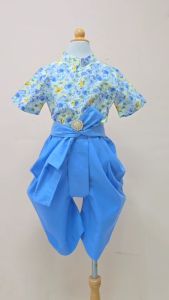 ชุดไทยคอลเลคชั่นสงกรานต์ เด็กชายและคุณพ่อชุดเซ็ท 1 ชุดเสื้อพร้อมโจง+ผ้าคาดเอวJ058