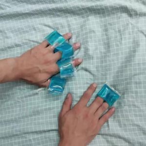 1Pcs Soft Gel Finger Hot Cold Therapy Sleeves Reusable Elastic Finger Rings for Daily Finger Fatigue & Swelling Soothing