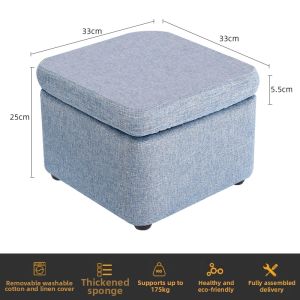 ZHENTAIYUAN | Multifunctional Living Room Ottoman Storage Stool