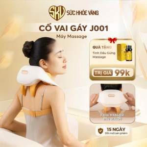 [HÀNG XỊN RẺ VÔ ĐỊCH] Máy Massage Cổ Vai Gáy GAX-8D Healthy Care- Massage Silicon 16 Điểm Chạm Chườm Ấm Diện Rộng
