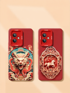 Toplux | Shockproof Full Coverage Dragon Engraved Pro Phone Case Silicone