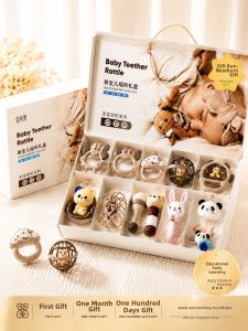 BABYSHOME | Baby Soothing Rattle Toys Gift for Newborn