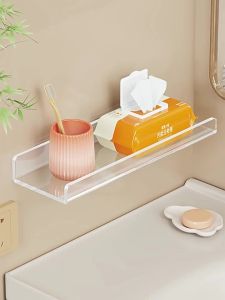 Wall Mounted Transparent Acrylic Shelf