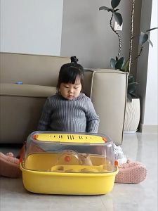 【select_sea】กรงแฮมเตอร์ กรงหนูแฮมเตอร์ขนาดใหญ่ 2 ชั้น กรงอะคริลิค พร้อมอุปกรณ์ ทำความสะอาดง่าย