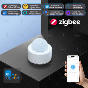 Ewelink Zigbee 3.0 Mini PIR Motion Sensor Human Motion Infrared Detector Home Security Alarm Works With Alexa Google Zigbee2MQTT