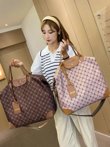 กระเป๋าถือผู้หญิงแบบสะพายไหล่เดี่ยวขนาดใหญ่ น้ำหนักเบา สำหรับเดินทางระยะสั้น กระเป๋าใส่ของออกกำลังกาย วัสดุผ้าไนลอน กระเป๋าถือแบบลำลอง