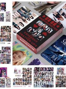 Total 55 Blue LOMO Cards Miniature Card Set Baby Monster Design Greeting Cards Postcards Cultural Business Supplies