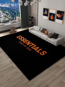 Fog Essentials American Style Carpet Living Room Bedroom Sofa Coffee Table Rug Home Use Anti Slip Sound Absorption Rectangular