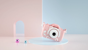 Kids Selfie Camera Christmas Birthday Gifts for Girls Age 3-9 HD Digital Video Cameras for Toddler Portable Toy for 3 4 5 6 7 8 Year Old Girl with 32GB SD Card-Pink