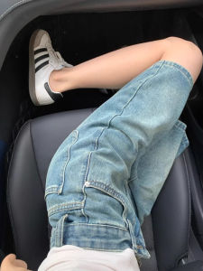 Retro Blue Denim Shorts