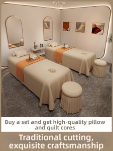 PINGRANXINDONG | High-End Seasonal Beauty Parlor Bed Cover With Hole