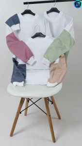 Sweater Kombinasi Super Candy Pocket Zipper - Sweatshirt Saku Wanita Terbaru