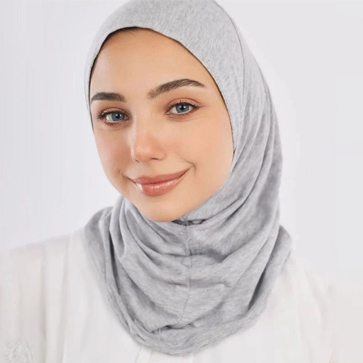 รูปแบบใหม่พร้อมสวมเสื้อฮิญาบมุสลิมผ้าพันคอทันทีผ้าโพกหัวมาเลเซียผ้าคลุมไหล่