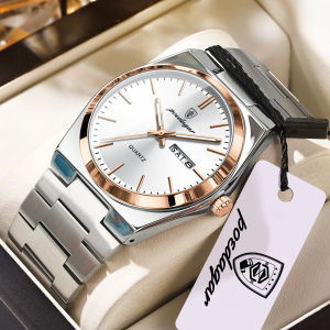 POEDAGAR | POEDAGAR Luxury Watches For Men Stainless Steel Waterproof Luminous Man Watch Date Week Fashion Casual Mens Quartz Watch Reloj