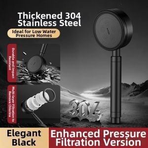 Anti-drop Pressurized Shower Head 304 Stainless Steel