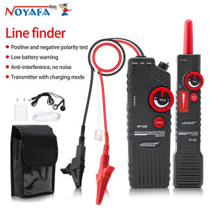 NOYAFA NF-820 Underground Cable Locator with Alligator Clip Anti-Interference High&Low Voltage Wire Locator Network Wire Tracker