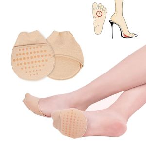 DIDI 2Pcs Feet Socks Anti-Slip Breathable Half Toe Socks Invisible Seamless Non-slip Ankle Socks