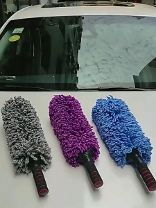 Car Duster Telescopic Duster Car Cleaning Brush Telescopic Long Handle Dust Sweep Anti-Static Dust Removal Household Cleaning