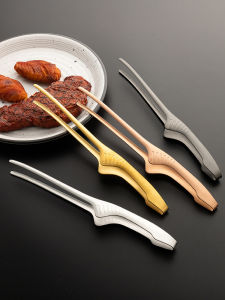 ใช้ในบ้าน 430/304 สแตนเลสสตีลบาร์บีคิว Clamp สไตล์ญี่ปุ่นเนื้อย่างครัวเครื่องมือ < Ne1> ร้านอาหารบาร์บีคิว Clamp