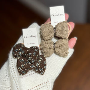 Butterfly Knot Fabric Hair Ties Childrens Hair Accessories Girls Hair Bands Autumn Winter Kids Elastic Hair Bands