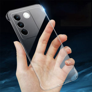 เคสสำหรับ Vivo V29 V27 V27e Pro VivoV29 VivoV27 VivoV27e 4G 5G 2023เคสโทรศัพท์พีซีแข็งฝาหลังกรอบกันชนกันกระแทกแบบใสใสบางพิเศษไร้กรอบสี่มุมเพิ่มประสิทธิภาพ