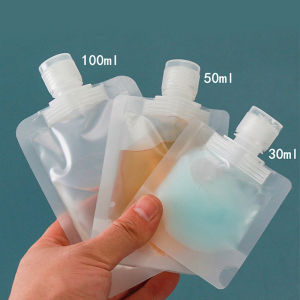 1-5Pc Travel Bottle Empty Squeeze Bag Refillable Lotion Dispenser Bag Shampoo Toiletries Liquid Cosmetic Container Storage Pouch