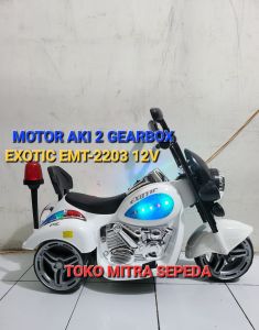 Mainan Motor Aki Anak-Anak Exotic EMT 2208 + Bagasi Motoran Aki Anak Jumbo Exotic EMT 2208