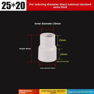 Thickened PVC Pipe Reducer Drainage Fittings