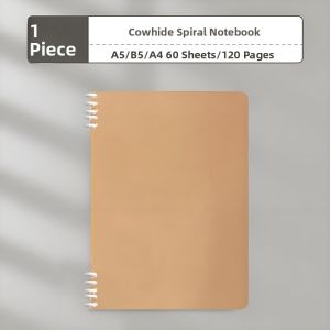 Thickened B5 Size Notebook A5 Student Notebook Wirebound Notebook Removable Pages High Aesthetic Value Cowhide Paper Notebook