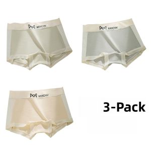 Miiow | Pure Cotton Antibacterial Safety Womens Underwear High Waist Abdomen Control Briefs Flat Angle Shorts Cat Person Brand