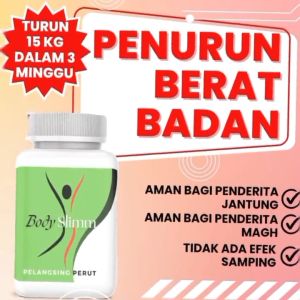 Kapsul Pelangsing dan Penurun Berat Badan Body Slimm 20 Kapsul