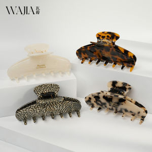 กิ๊บติดผมขนาดใหญ่สไตล์ฝรั่งเศส Wjia กิ๊บติดผมสไตล์ย้อนยุคขนาดเล็ก Camila คลิปผมสไตล์ฉลาม สไตล์เรียบง่าย