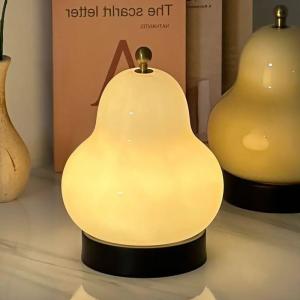JUNENGLIANG | French Style Cream Pear LED Desk Lamp