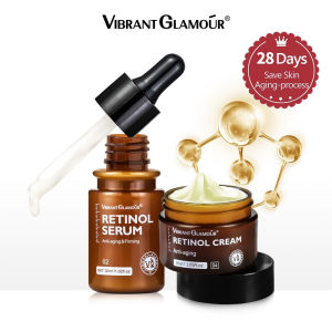 VIBRANT GLAMOUR Natural Retinol Face Cream Anti Aging Collagen Whitening Reduce Wrinkles Firming Lifting Facial Serum 30g