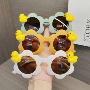 Adorable Little Duck Sunglasses Baby UV Protection Sunscreen Glasses Boys And Girls Childrens Sunglasses Cute Cartoon Design