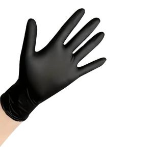 30/60/90PCS Disposable Black Nitrile Gloves Cleaning Hairdressing Black Nitrile Home Cleaning Tattoo Dishwashing Pet Bathing