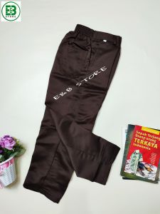 Celana Panjang SD Warna Coklat Bahan Elemen