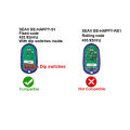 Garage Remote Control Clone for SEAV TXS1 TXS2 TXS3 TXS4 TXS6 BE HAPPY S1 S3 SMART S2 8 Dips Fixed Code 433MHz Universal. 